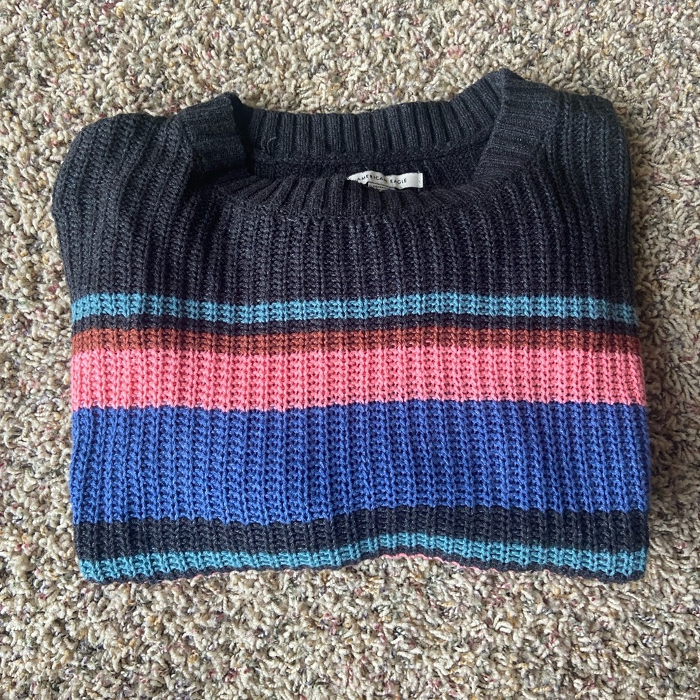 Colorful AEO Knit Sweater